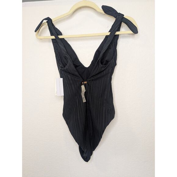 Raisins Beach Cove Solid Cheeky Black Swimsuit Womens Size Small NWT - Picture 4 of 10